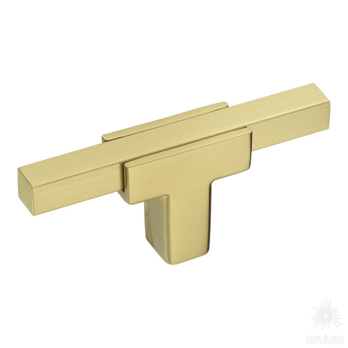 67-Champagne Gold Ручка кнопка, матовая латунь