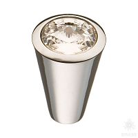 25.355.16.SWA.07 Ручка кнопка с кристаллом Swarovski, глянцевый хром