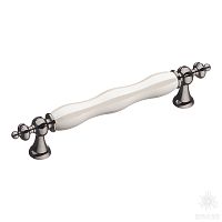 1670-70-128-L PEARL Ручка скоба, графит/перламутровый 128 мм