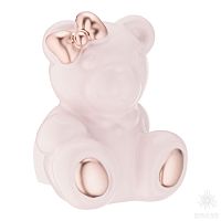 8274 T2-PGP Teddy girl Ручка кнопка Мишка, пудра/розовое золото