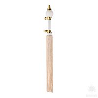 SULTAN-69-96-WHITE-WHITE-KREM Ручка скоба, глянцевое золото 96 мм