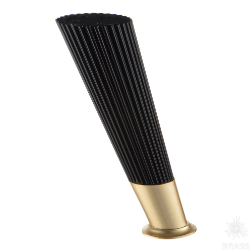 3510 0160 Matt Black/Gold Varak Опора мебельная SUIT, чёрный/матовое золото 160 мм 3510 0160 Matt Black/Gold Varak Опора мебельная SUIT, чёрный/матовое золото 160 мм