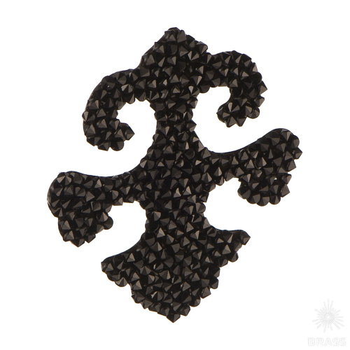 702810-012280 Swarovski elements Декоративная накладка Valentina, чёрный