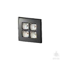 7164.0038.030 Ручка кнопка с кристаллами Swarovski, графитовый