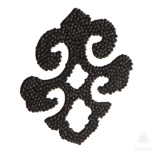 702812-012280 Swarovski elements Декоративная накладка Valentina, чёрный