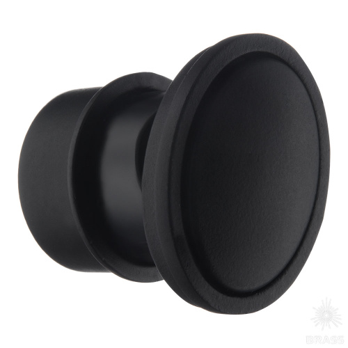 1360 Matt Black Ручка кнопка, чёрный 1360 Matt Black Ручка кнопка, чёрный