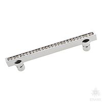 2575-005-480 Ручка скоба с кристаллами Swarovski, глянцевый хром 480 мм