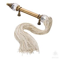 SULTAN-41-128-GLASS-KREM Ручка скоба, античная бронза 128 мм