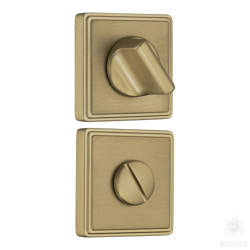 RO17W6 GB ROSET Накладка с поворотной кнопкой, матовая латунь