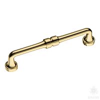 551-128-Gold Ручка скоба, глянцевое золото 128 мм