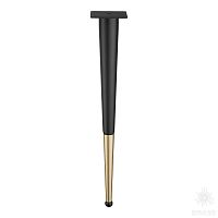 KMA-0124-0510-B13-C25 Black/Matt Gold Опора мебельная, чёрный/матовое золото