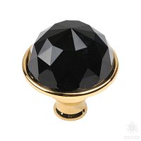 0Z5741.BN0.00 Ручка кнопка с кристаллом Swarovski, глянцевое золото