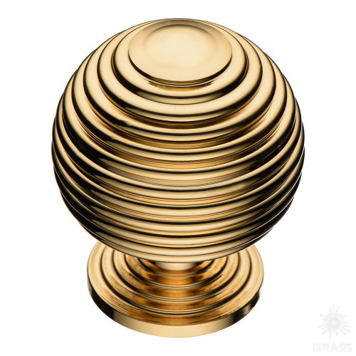 1930 0034 Big Gold Ручка кнопка, глянцевое золото 1930 0034 Big Gold Ручка кнопка, глянцевое золото