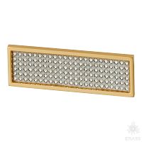 7167.0064.027.087 Ручка скоба с кристаллами Swarovski, матовое золото 64 мм