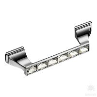 15.139.96.SWA.07 Ручка скоба с кристаллами Swarovski, глянцевый хром 96 мм